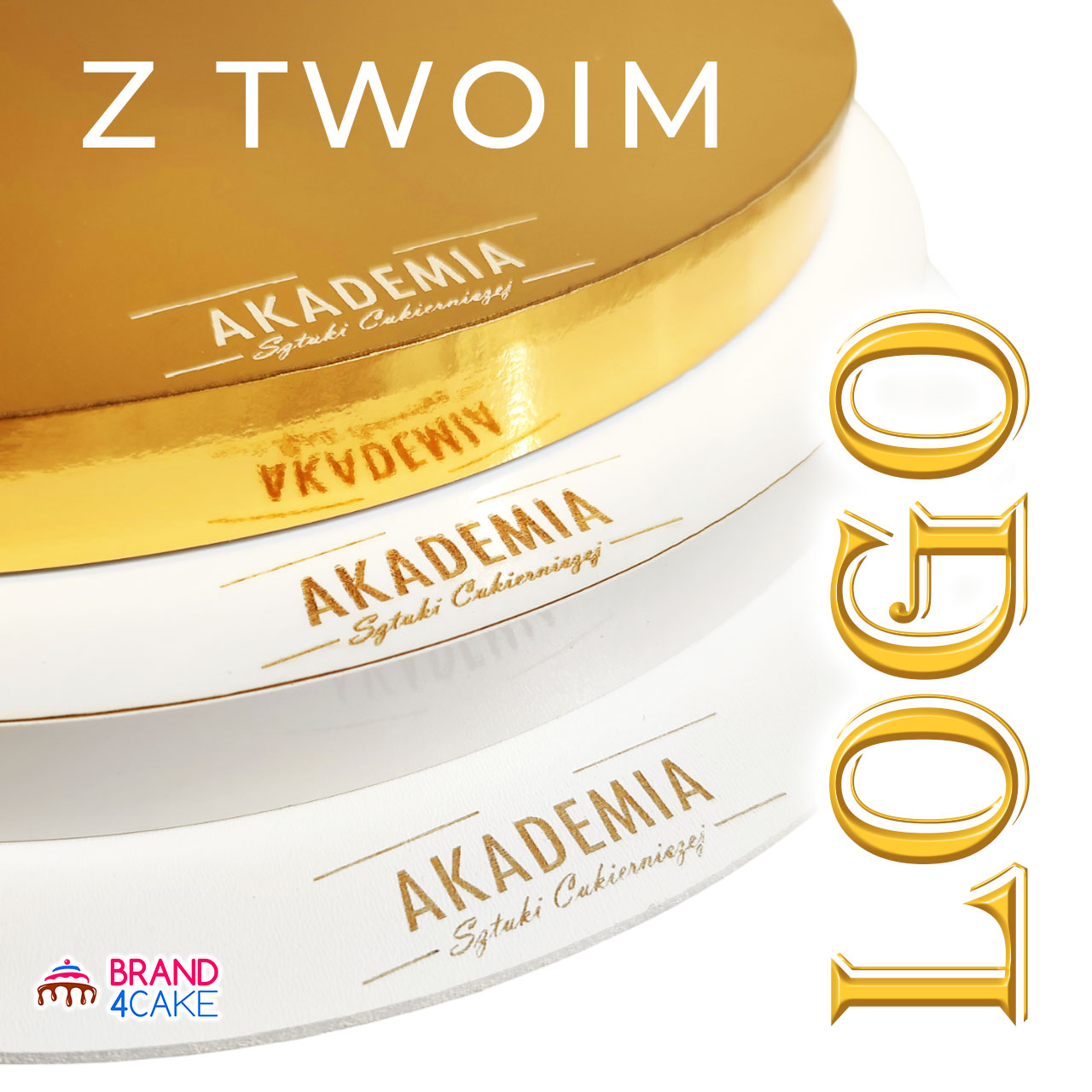 Podkład pod tort z LOGO