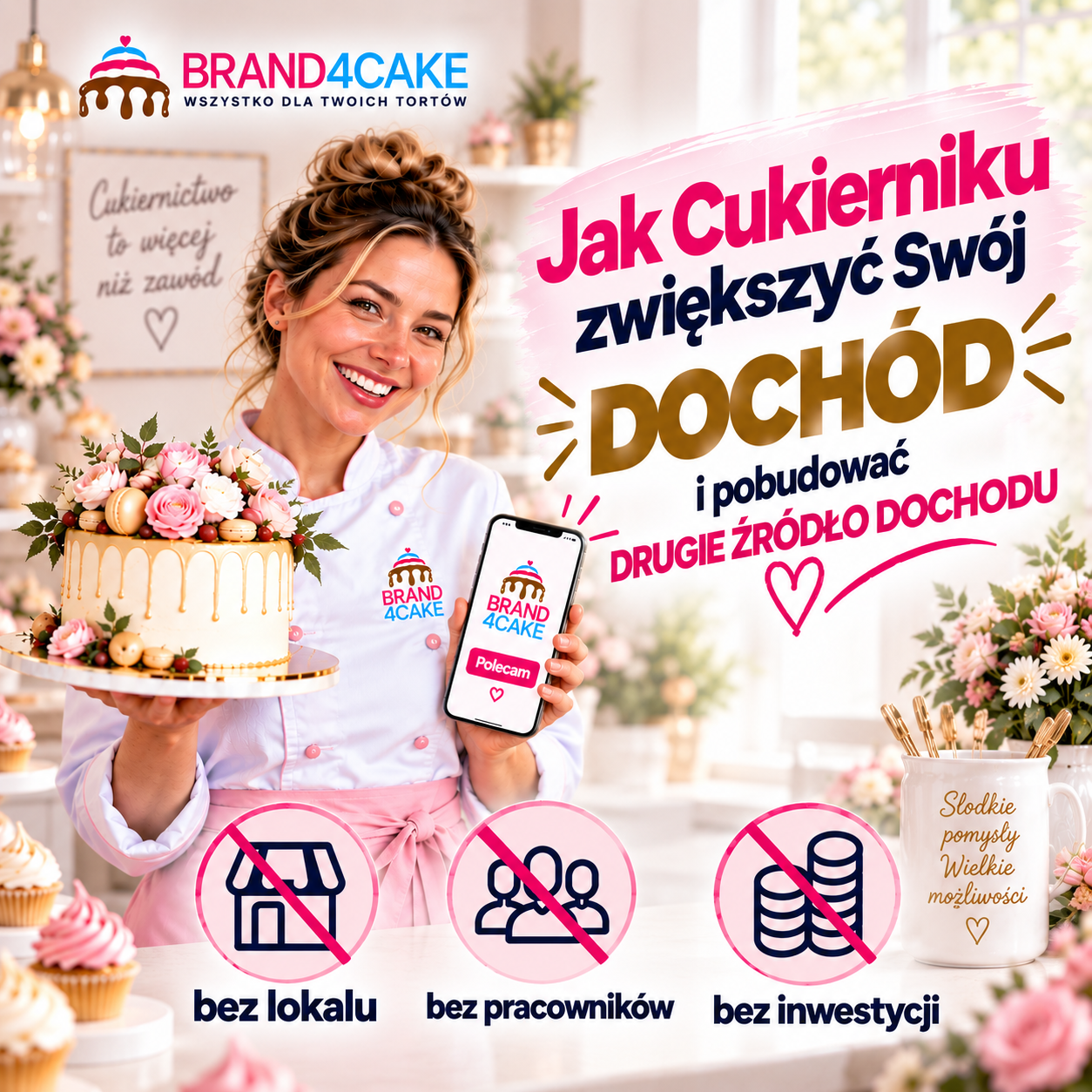 Podkład pod tort Styrodur Biały