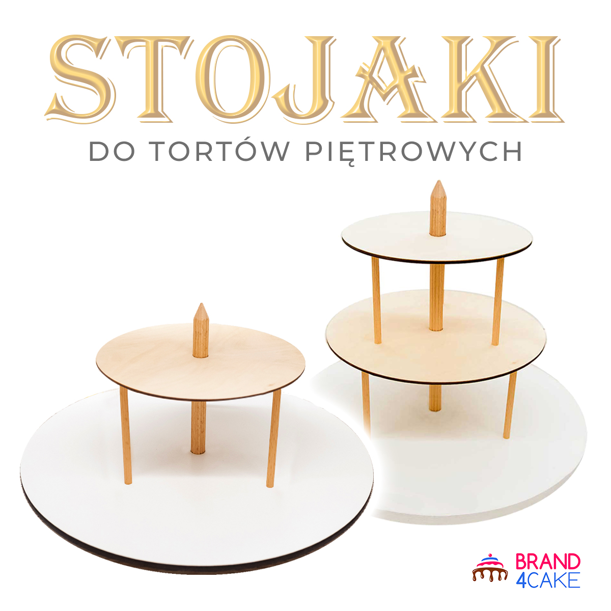 Stojak Stelaż na Tort Piętrowy
